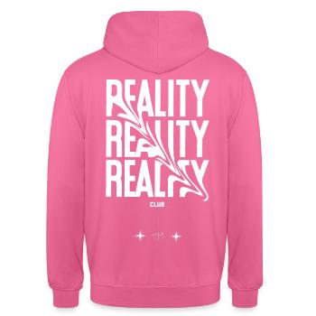 Black White Minimalist Design - Unisex Hoodie - Pink - Hinten - Michal (187cm)