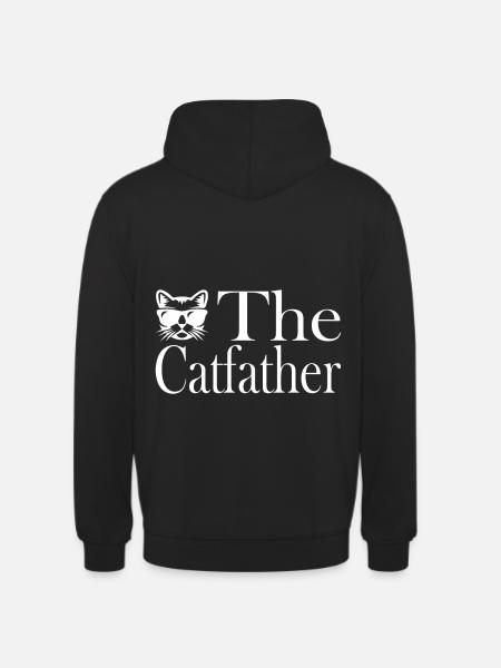 The Catfather - Sweat-shirt à capuche unisexe - noir