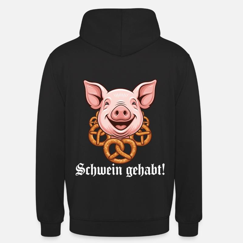 Cochon avait ! - Sweat-shirt à capuche unisexe - noir