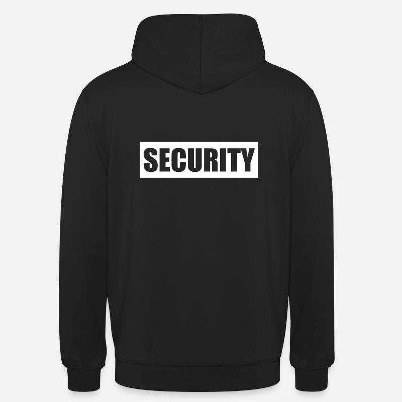 Videur de service de sécurité service de sécurité - Sweat-shirt à capuche unisexe - noir