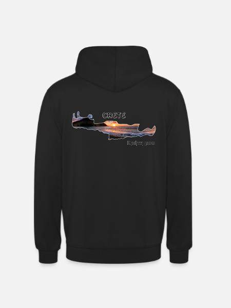 Kreta Crete - Unisex Hoodie - Schwarz