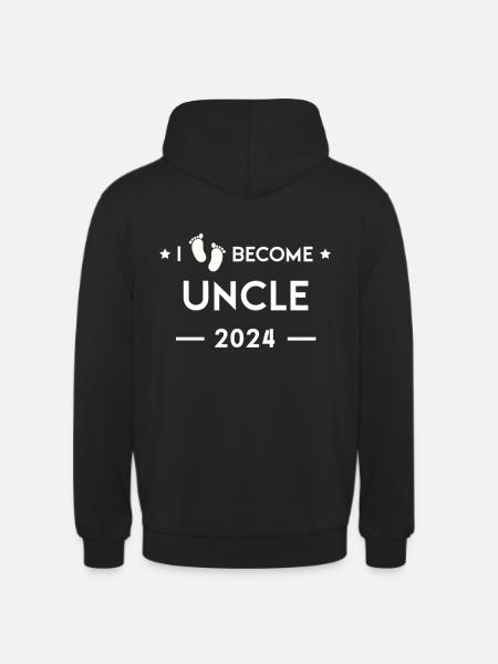 Ich werde Onkel 2024 - Unisex Hoodie - Schwarz