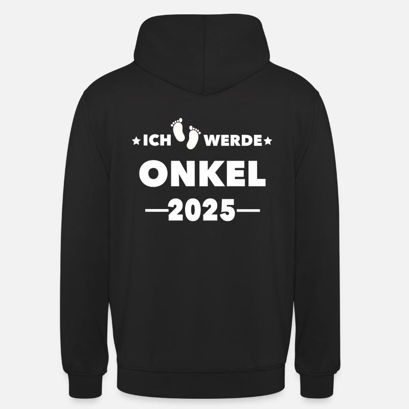 Ich werde Onkel 2025 - Unisex Hoodie - Schwarz