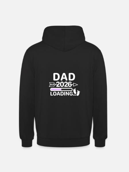 Dad 2026 Baby Feet - Unisex Hoodie - black