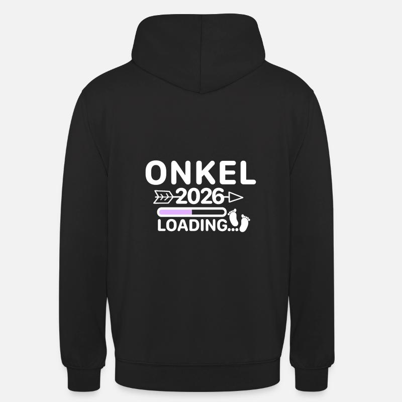 Oncle 2026 - Sweat-shirt à capuche unisexe - noir