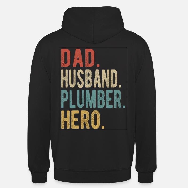 Klempner Papa Ehemann Held - Unisex Hoodie - Schwarz