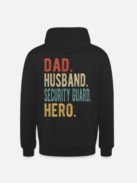 Sicherheitsbeamter Papa Ehemann Held - Unisex Hoodie - Schwarz