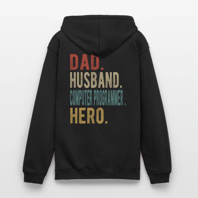 Computer Programmer Dad Husband Hero Unisex Hoodie