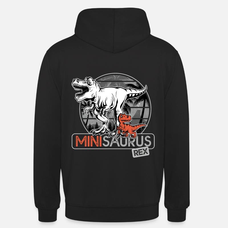 Minisaurus rex Dinosaurier Junge Geschenk - Unisex Hoodie - Schwarz