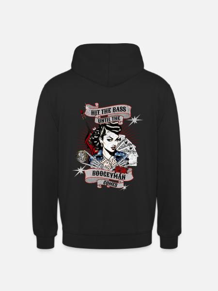 FRAPPEZ LA BASSE - Sweat-shirt à capuche unisexe - noir
