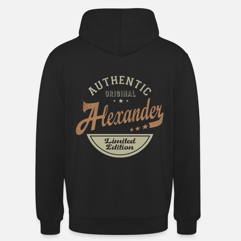 Alexander personalisierter Geschenkname Alexander - Unisex Hoodie - Schwarz