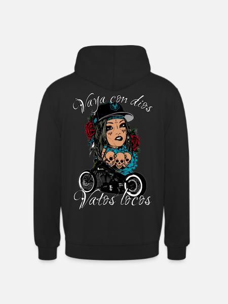 Vaya con dios vatos locos - Unisex Hoodie - Schwarz
