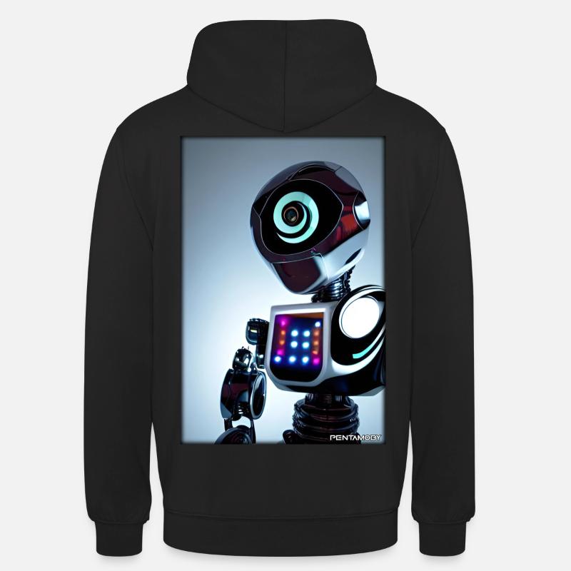 Robot Future Technology Science Android - Sweat-shirt à capuche unisexe - noir