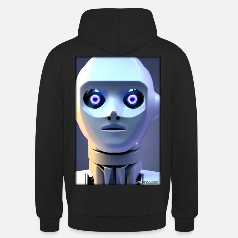 Robot Future Technology Science Android - Sweat-shirt à capuche unisexe - noir