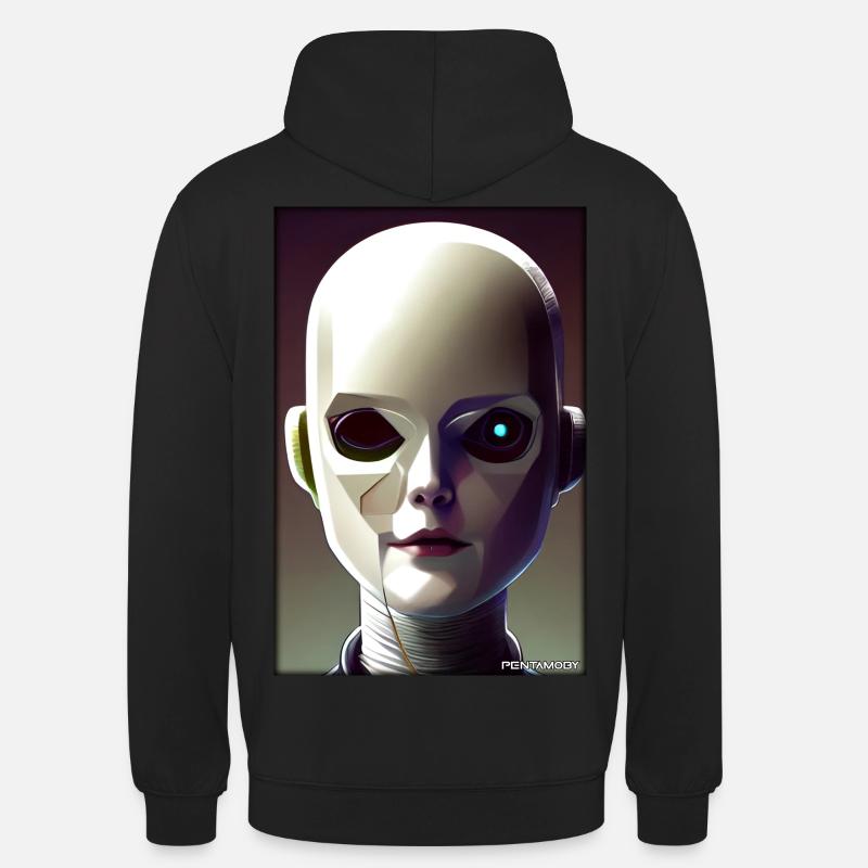Robot Future Technology Science Android - Sweat-shirt à capuche unisexe - noir