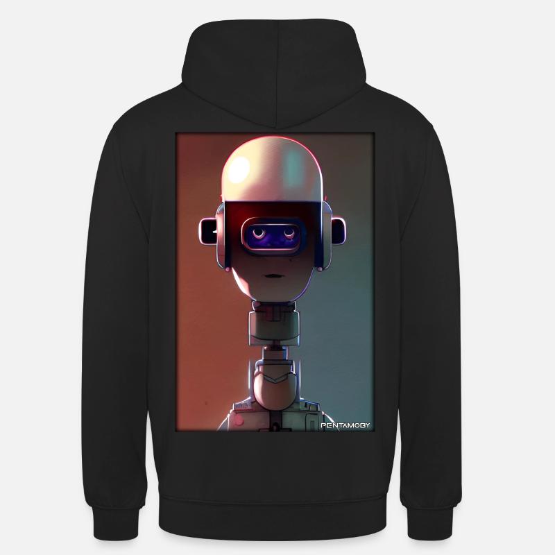 Robot Future Technology Science Android - Unisex Hoodie - black