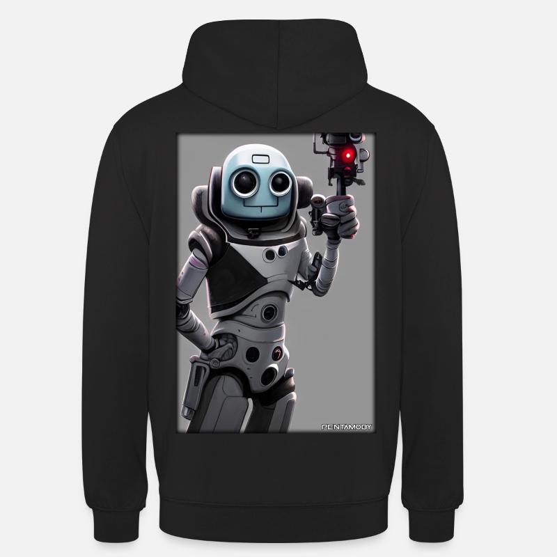 Robot Future Technology Science Android - Unisex Hoodie - black