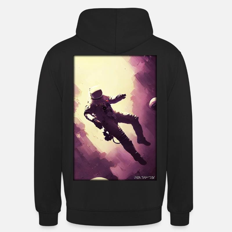 Technologie de science-fiction Astronaut Future - Sweat-shirt à capuche unisexe - noir