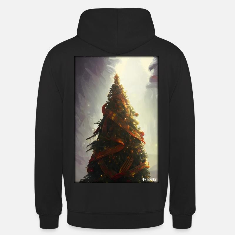 Arbre de Noël Noël hiver - Sweat-shirt à capuche unisexe - noir