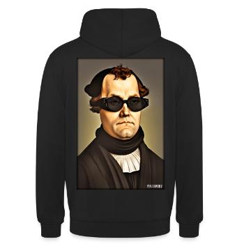 Martin Luther Sunglasses Religion Church - Sweat-shirt à capuche unisexe - noir - Dos - Michal (187cm)