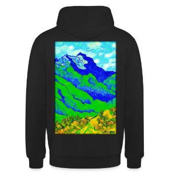 Montagnes Alpinisme Randonnée Randonnée Nature Voyage - Sweat-shirt à capuche unisexe - noir - Dos - Michal (187cm)
