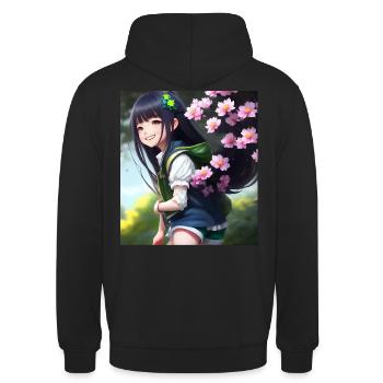 Anime Cutie - Unisex Hoodie - Schwarz - Hinten - Michal (187cm)