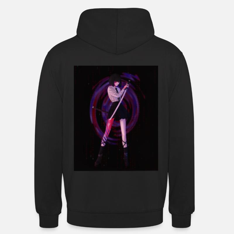 Samurai Mädchen - Unisex Hoodie - Schwarz