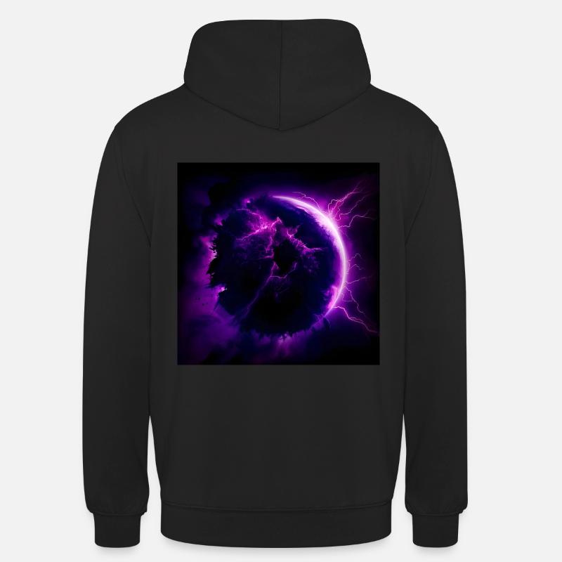 Éruption planétaire - Sweat-shirt à capuche unisexe - noir