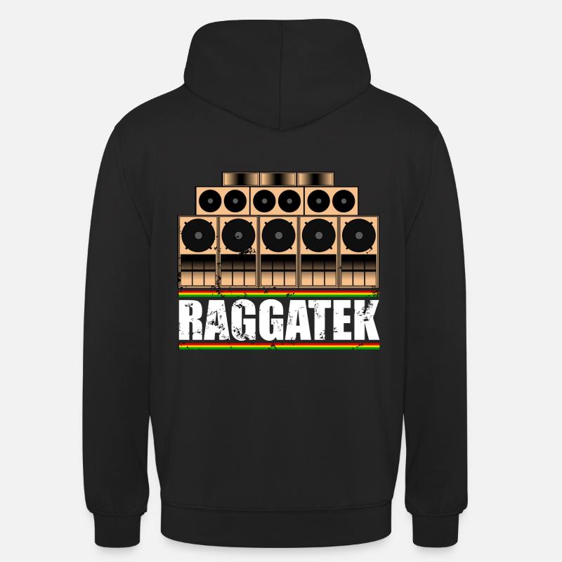 Raggatek - Sweat-shirt à capuche unisexe - noir