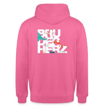 Bruderherz Bester Bruder der Welt Geschenkidee - Unisex Hoodie - Pink - Hinten - Michal (187cm)