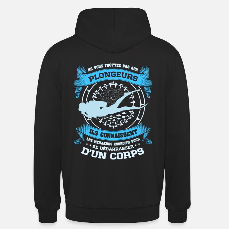 Plongée sous-marine pour Plongeur - Sweat-shirt à capuche unisexe - noir