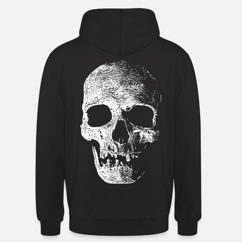 Crâne - Sweat-shirt à capuche unisexe - noir