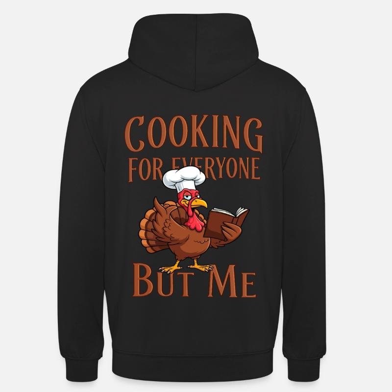 Cuisson de la dinde - Sweat-shirt à capuche unisexe - noir