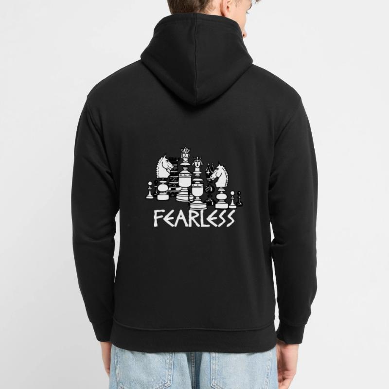 Fearless Chess Schach Geschenk Chess Gift Idea Unisex Hoodie