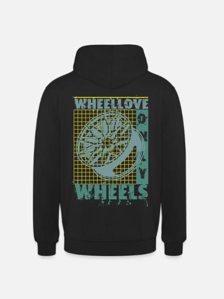 Felge mit Gitter - Unisex Hoodie - Schwarz