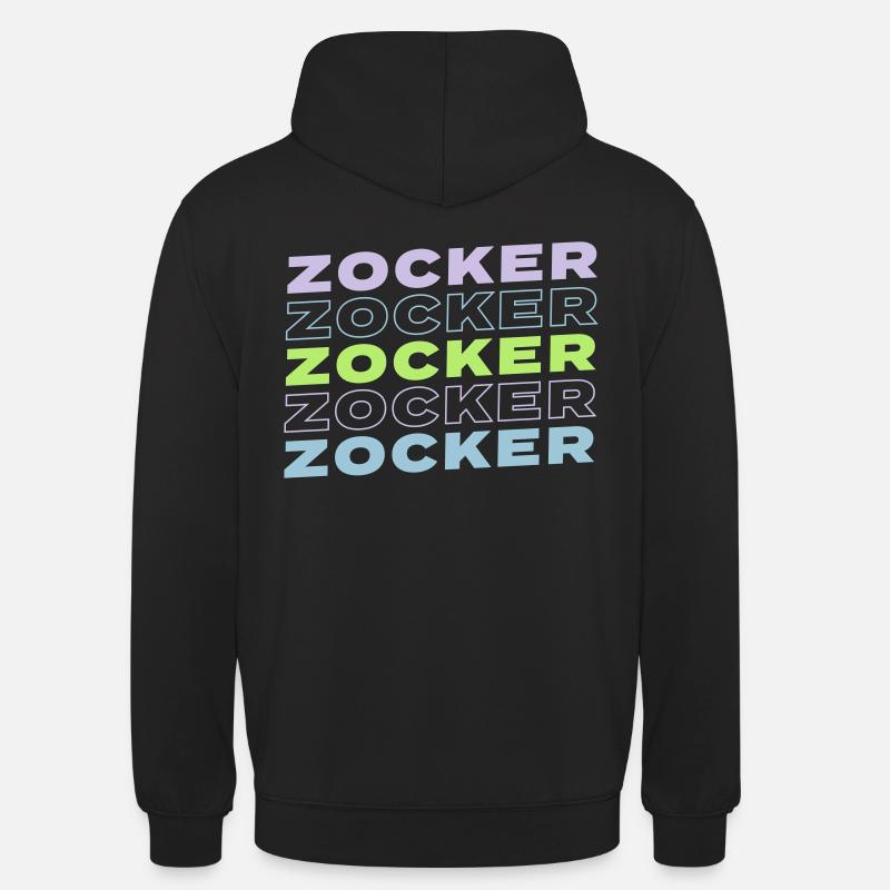 ZOCKER ZOCKER ZOCKER - Unisex Hoodie - Schwarz