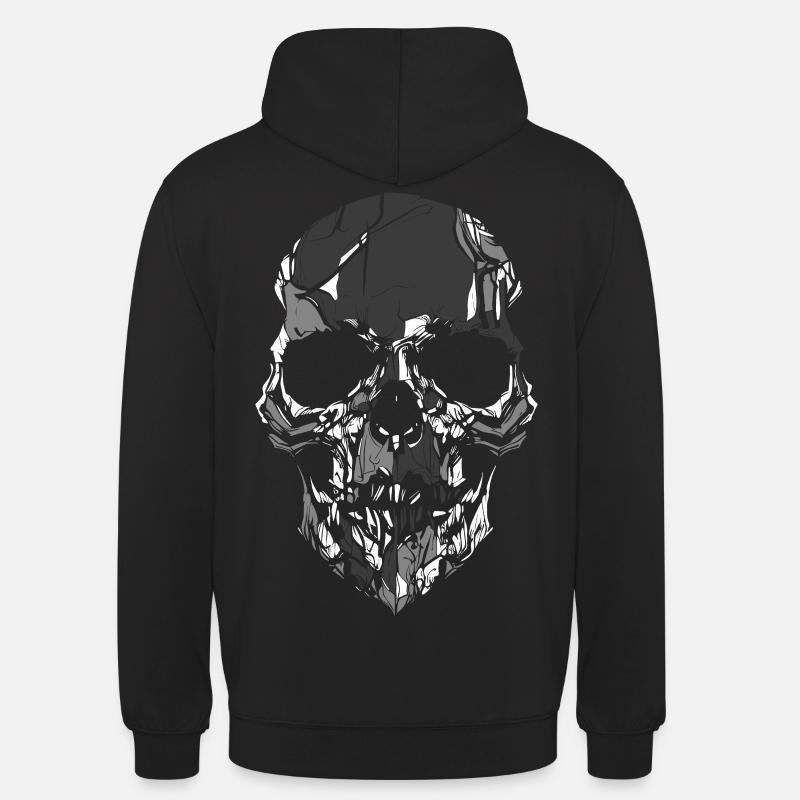 Crâne - Sweat-shirt à capuche unisexe - noir