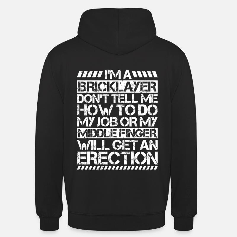 Master Masonry Masonry Bricklayer Mason - Unisex Hoodie - black