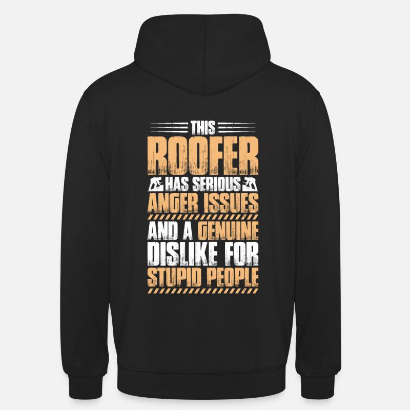 Dachdecker Dachdeckerei Dachdecken Roofer Roofing - Unisex Hoodie - Schwarz