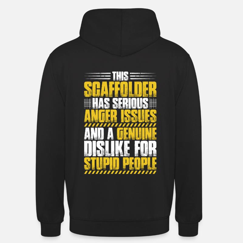 Échafaudage Échafaudage Échafaudage - Sweat-shirt à capuche unisexe - noir