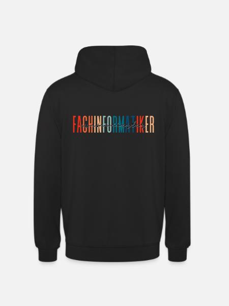 examinierter Fachinformatiker - buntes Design - Unisex Hoodie - Schwarz