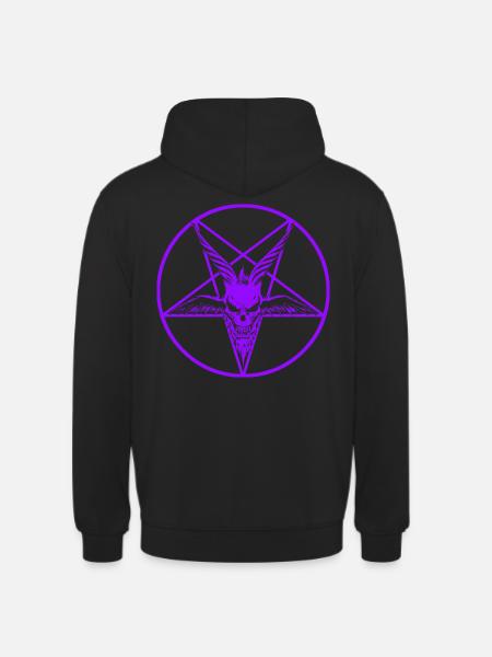 Satan Purple - Unisex Hoodie - black