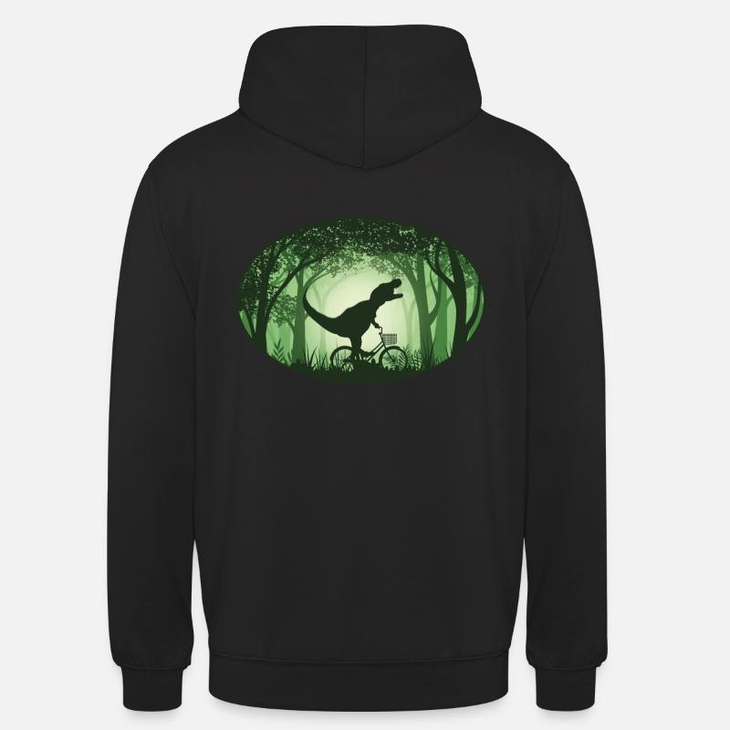 Bicycle Dinosaurs - Unisex Hoodie - black