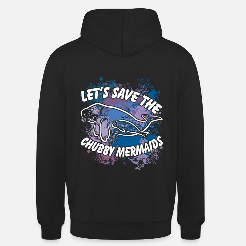 Sauvons les lamantins - Sweat-shirt à capuche unisexe - noir