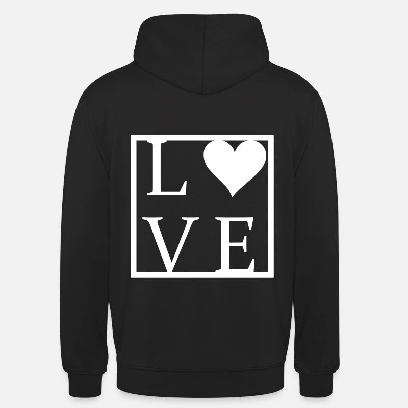 AMOUR - Sweat-shirt à capuche unisexe - noir