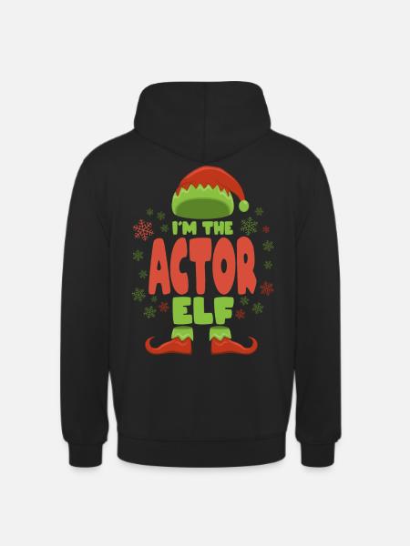Actor Christmas Elf - Unisex Hoodie - black