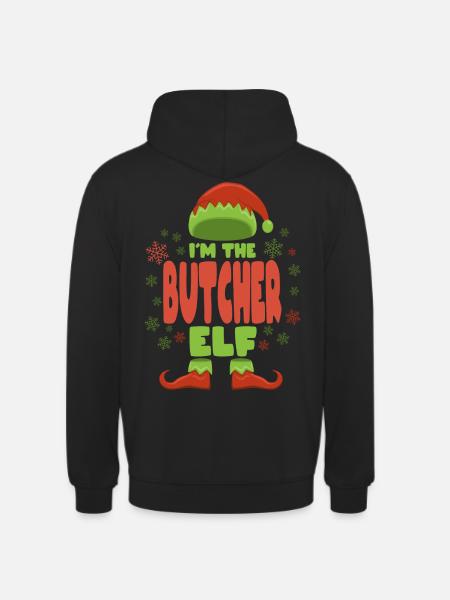 Butcher Christmas Elf - Unisex Hoodie - black