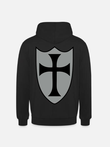 templar cross - Unisex Hoodie - Schwarz