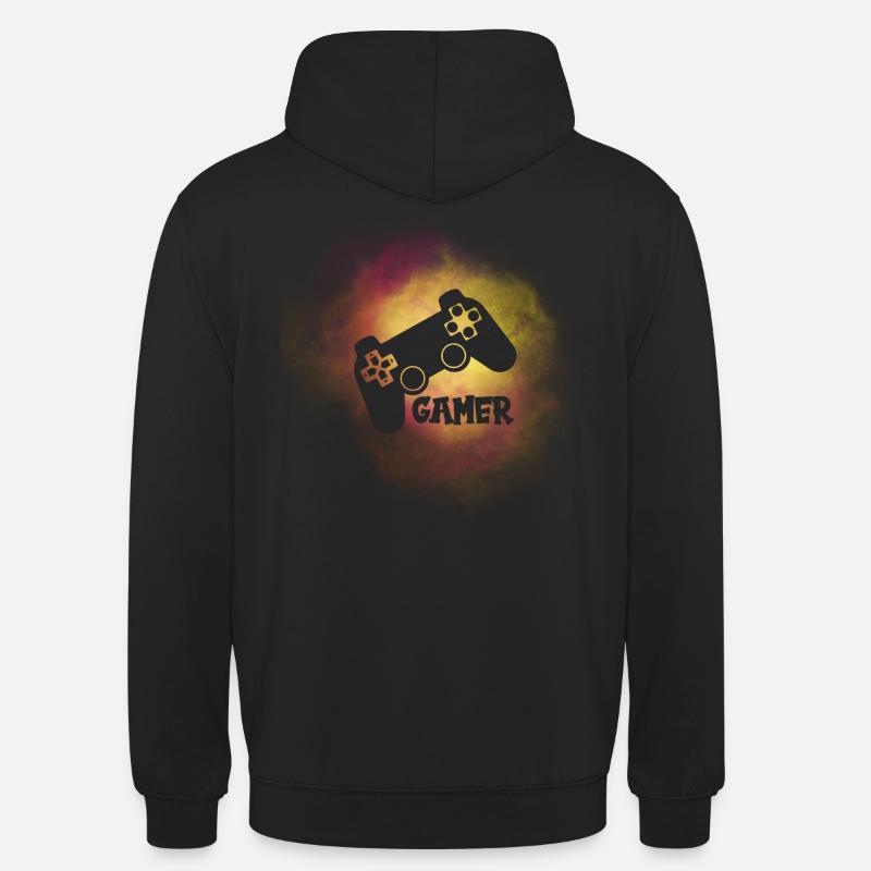 Gamer video game controller - Unisex Hoodie - black