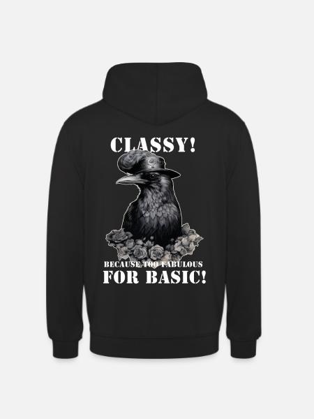 Steampunk Raven - Unisex Hoodie - black